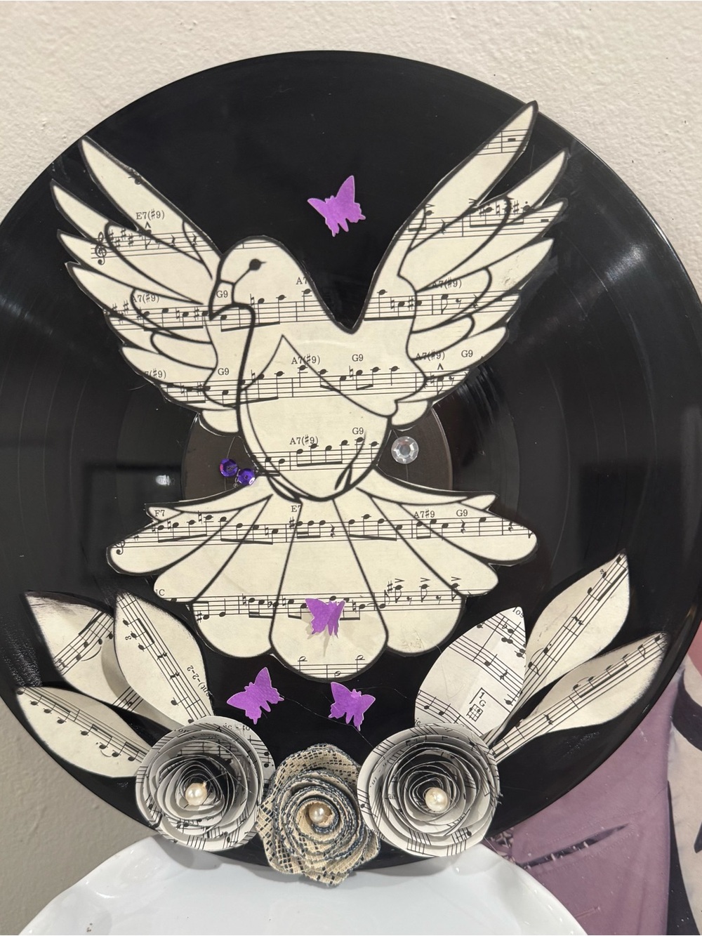 Custom order vintage sheet music on vinyl